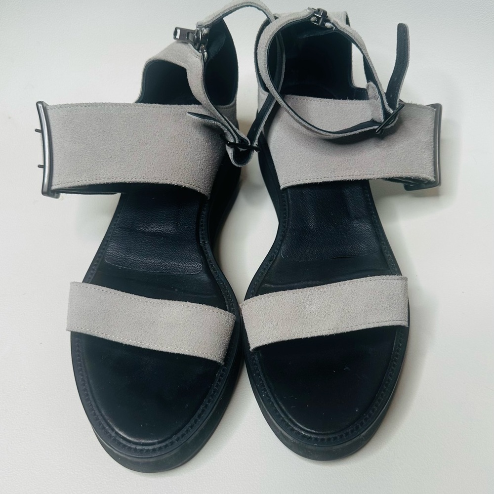 Helmut Lang Black and Gray Women's Sandals